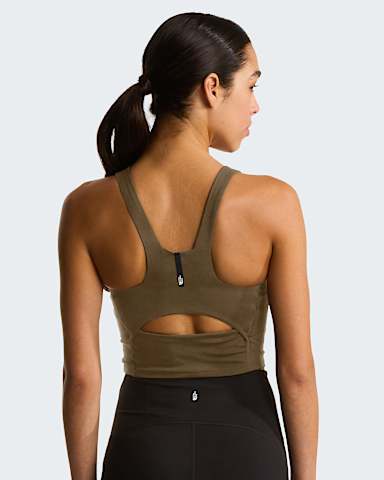 Jaida Longlinebeha voor dames TNF New Taupe Green HERO