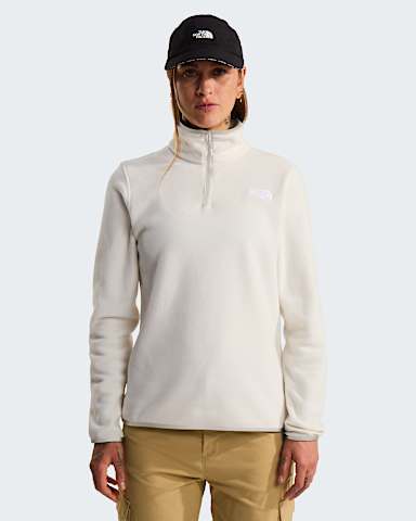 Polaire col zipp Glacier pour femme TNF White Dune HERO