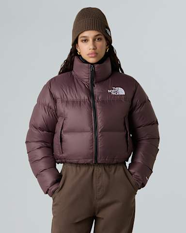 Womens Nuptse Short Jacket TNF Tawny Quartz alt4