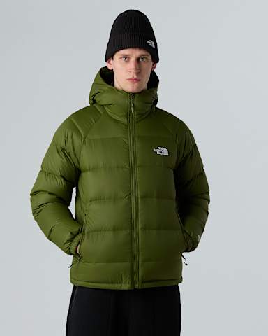 Mens Hydrenalite Hooded Down Jacket TNF Woodland Green alt4