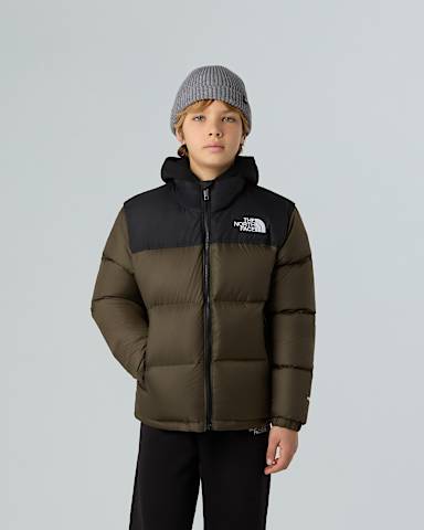 Giacca 1996 Retro Nuptse da ragazzi TNF New Taupe Green alt4
