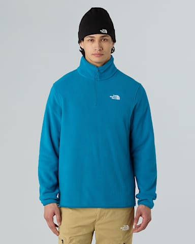 Glacierfleece met kwartrits voor heren TNF Dusk Blue alt4