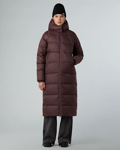 Parka longue capuche en duvet Hydrenalite City pour femme TNF Tawny Quartz ALT4