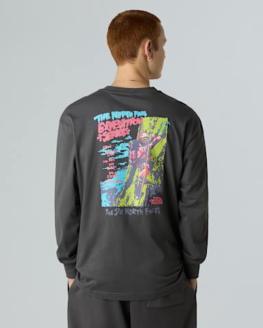 Tshirt oversize manches longues Expedition Celebration unisexe TNF Anthracite Grey ALT4