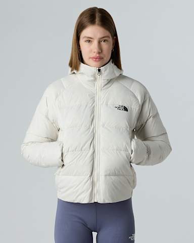 Hyalitedonsjas met capuchon voor dames TNF White Dune alt4
