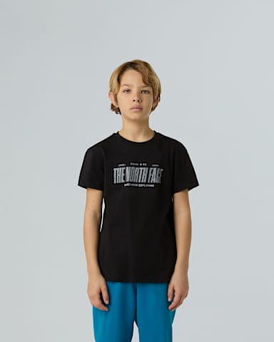 Tshirt Reflective Logo Relaxed da ragazzo TNF TNF Black alt4