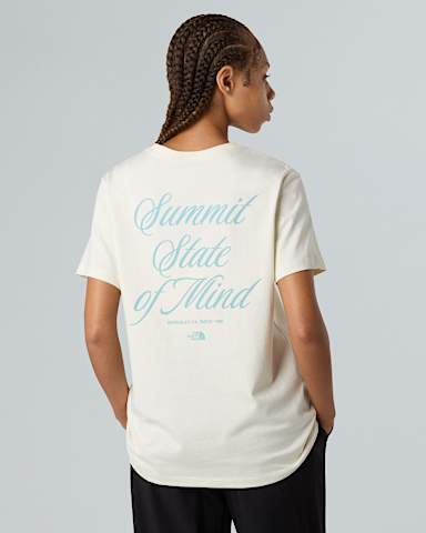 Womens Inspire Exploration Relaxed TShirt TNF White DuneBlue Eclipse ALT4
