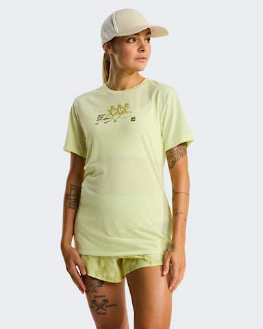 Bitmap Silhouet Graphic Tshirt voor dames TNF Lemon Mist HERO