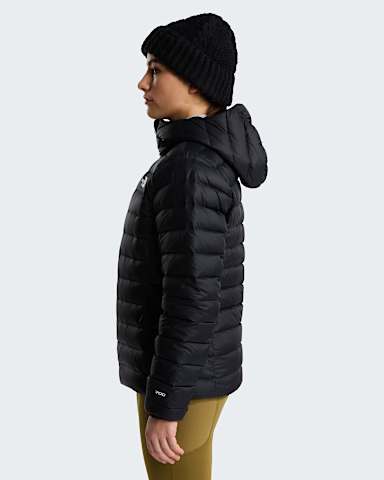 Veste capuche en duvet Classic pour femme TNF TNF Black ALT2
