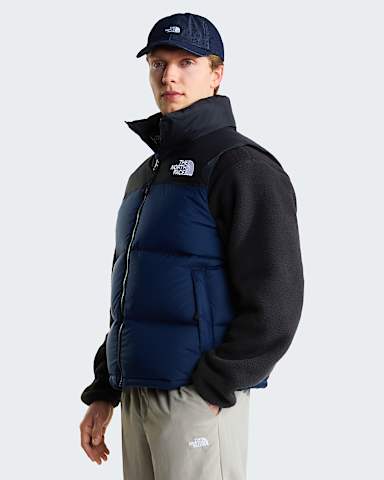 Gilet 1996 Retro Nuptse pour homme TNF Summit NavyTNF BlackRecycled Down HERO