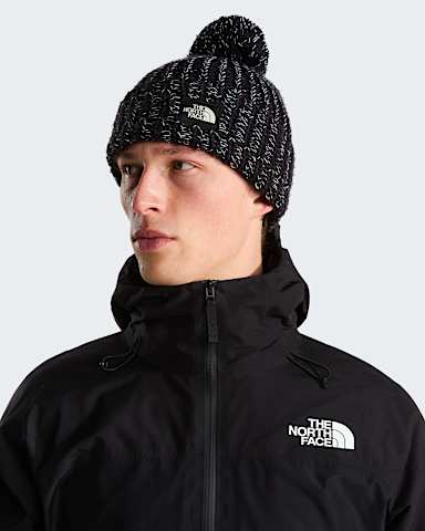 Cosy Chunky Cabin Beanie TNF TNF BlackTNF White Dune ALT1