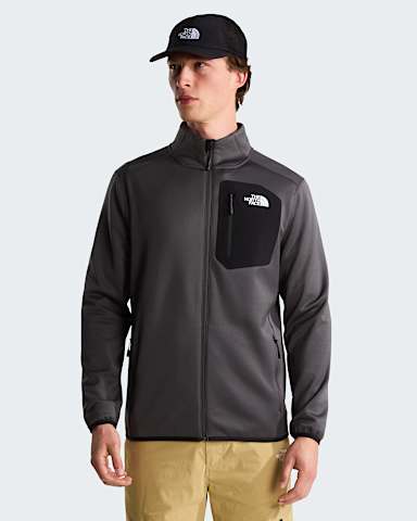 Mski polar z zamkiem na caej dugoci Crest TNF Anthracite GreyTNF Black hero