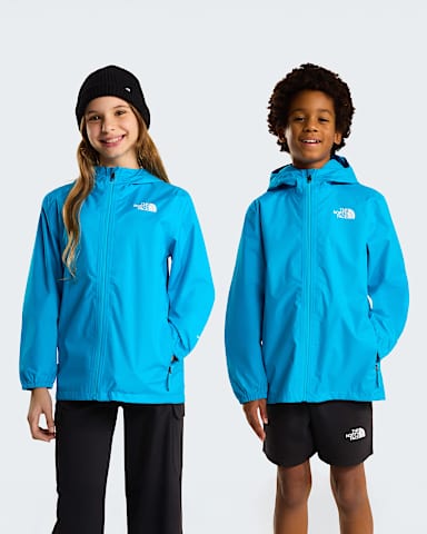 Teens Zipline Rain Jacket TNF Meridian Blue HERO