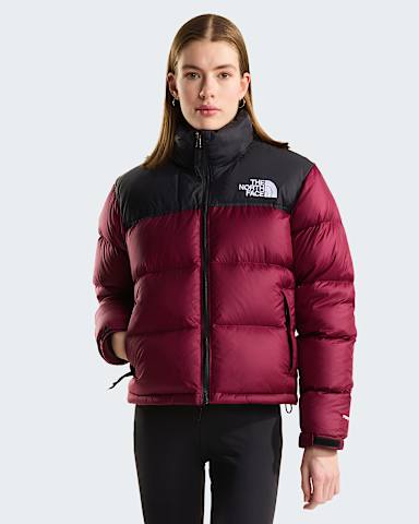 Giacca 1996 Retro Nuptse da donna TNF Burgundy CrushTNF Black hero