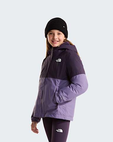 Girls Warm Antora Rain Jacket TNF Endless DuskGrounded Plum HERO