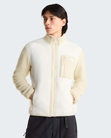 Yumiorifleecejas met volledige rits voor heren TNF White DuneDesert Stone HERO