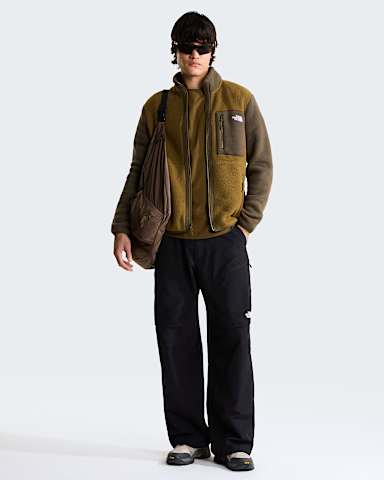 Mens Yumiori FullZip Fleece Jacket TNF Caraway SeedNew Taupe Green ALT1