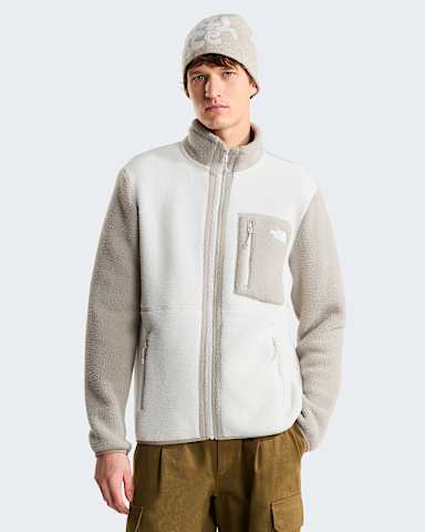 Mens Yumiori FullZip Fleece Jacket TNF Cumulus CloudStone Slab HERO
