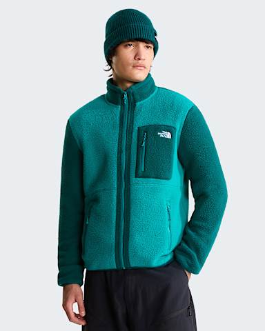 Yumiori Fleecejacke mit durchgehendem RV fr Herren TNF Restorative TealPacific Teal HERO