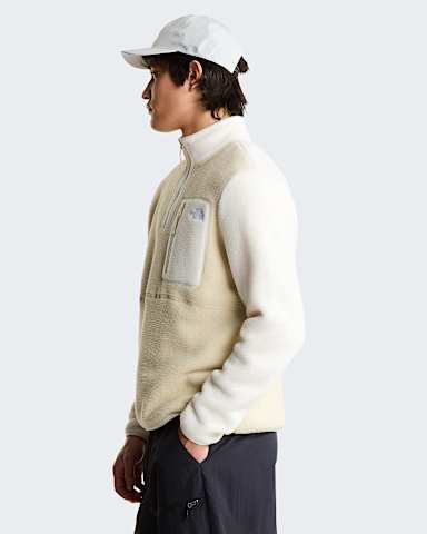 Mens Yumiori 14 Zip Fleece Jacket TNF Desert StoneWhite Dune ALT2