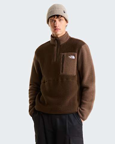 Polaire  col zipp Yumiori pour homme TNF Dark ChestnutSmokey Brown hero