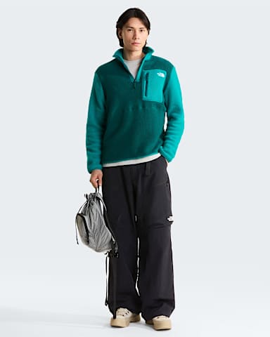 Mens Yumiori 14 Zip Fleece Jacket TNF Pacific TealRestorative Teal ALT1