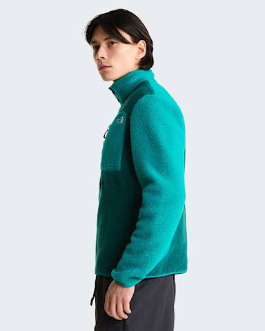 Mens Yumiori 14 Zip Fleece Jacket TNF Pacific TealRestorative Teal ALT2