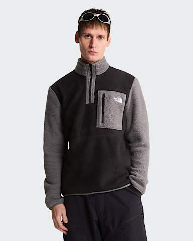Mens Yumiori 14 Zip Fleece Jacket TNF TNF BlackSmoked Pearl HERO