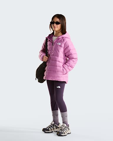Girls Reversible Perrito Jacket TNF Hushed Lavender ALT2