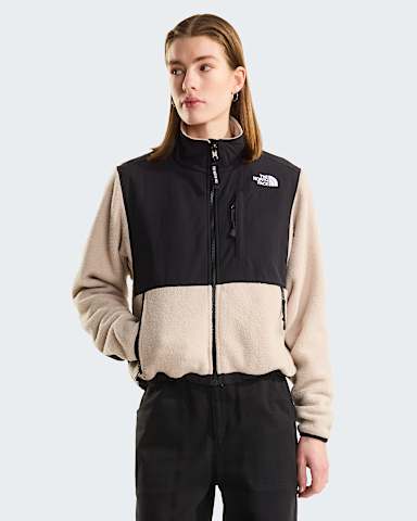 Womens Retro Denali Jacket TNF Timeless TaupeTNF Black HERO