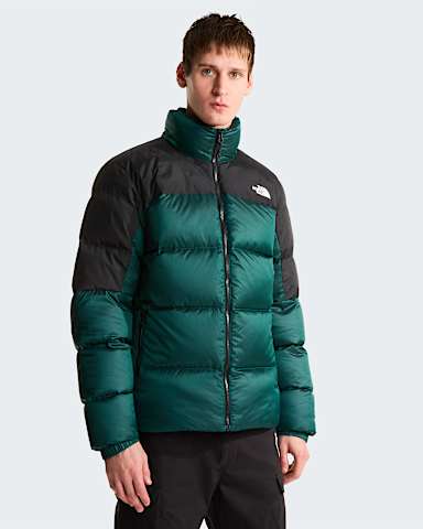 Mens Diablo Down 20 Jacket TNF Pacific Teal Black HeatherTNF Black HERO