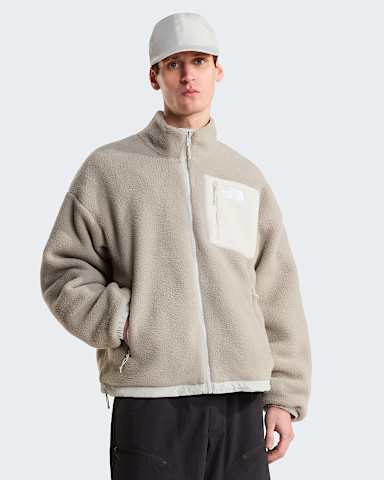 Mens Yumiori Reversible Fleece Jacket TNF Cumulus CloudStone Slab HERO