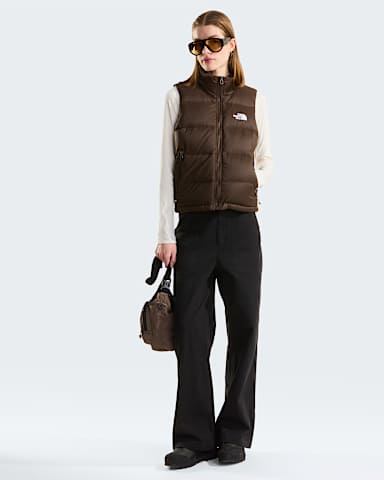 Womens Hydrenalite ALine Down Gilet TNF Dark Chestnut alt1