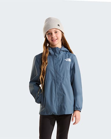 Girls Antora Rain Jacket TNF Granite Grey HERO