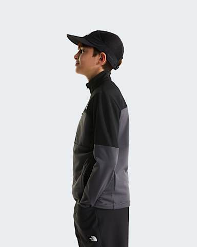 Giacca midlayer Hike con cerniera integrale da ragazzi TNF Anthracite GreyTNF Black ALT2