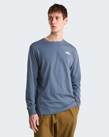 Mens Evolution Box NSE Regular LongSleeve TShirt TNF Granite Grey ALT1