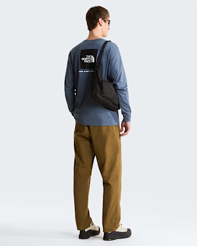 Mens Evolution Box NSE Regular LongSleeve TShirt TNF Granite Grey ALT2