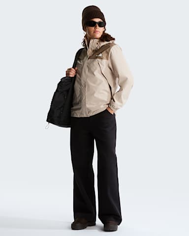 Chaqueta impermeable Antora para mujer TNF Timeless TaupeGarnet ALT1