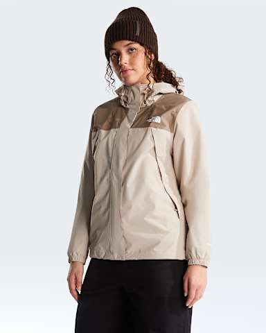 Chaqueta impermeable Antora para mujer TNF Timeless TaupeGarnet HERO