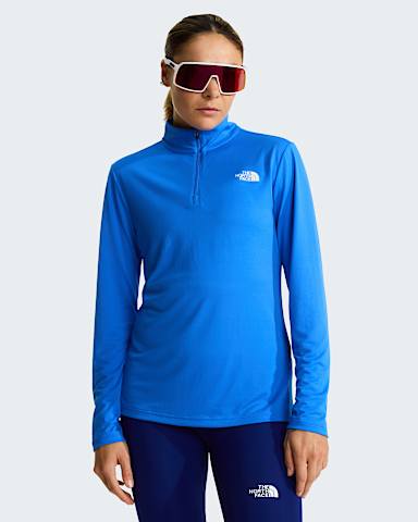 Womens Flex Slim 14 Zip LongSleeve Top TNF Active Blue HERO