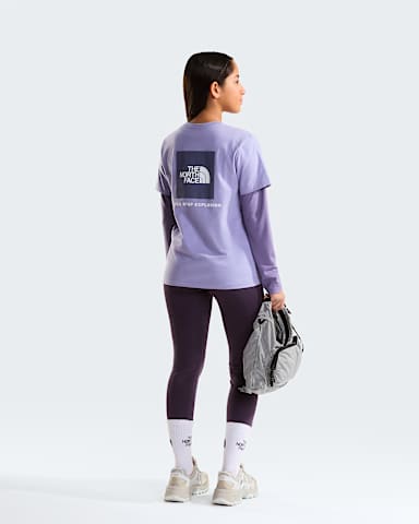 Teens Evolution Box NSE TShirt TNF Pale Plum ALT2