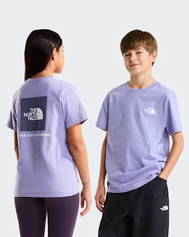 Teens Evolution Box NSE TShirt TNF Pale Plum HERO