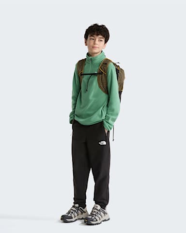 Teens Glacier 14 Zip Fleece TNF Dimmed Algae ALT1