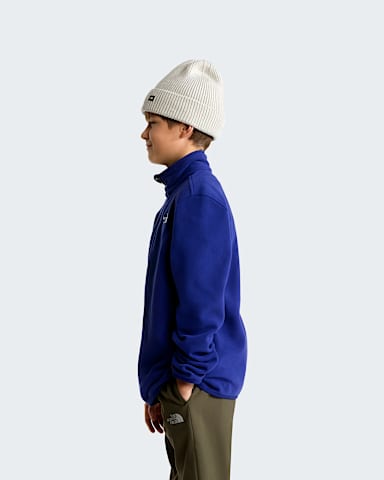 Pile Glacier con cerniera a 14 da ragazzi TNF Bold Blue ALT2