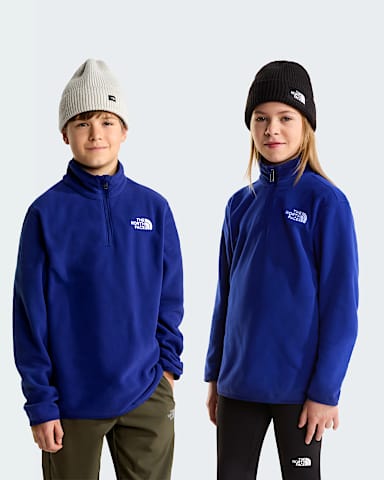 Pile Glacier con cerniera a 14 da ragazzi TNF Bold Blue HERO