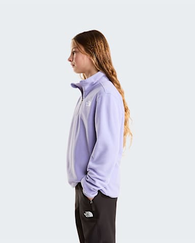 Pile Glacier con cerniera a 14 da ragazzi TNF Pale Plum ALT2