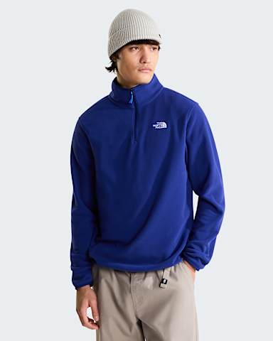 Mens Glacier 14 Zip Fleece TNF Bold Blue hero