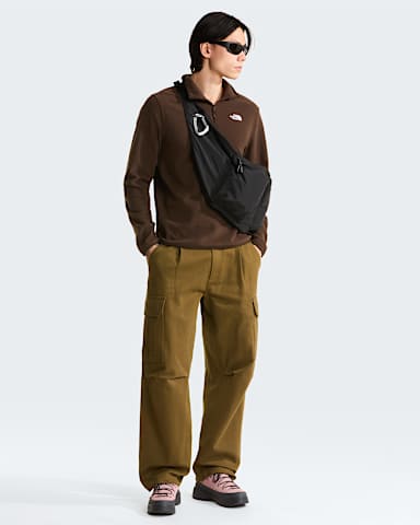 Mens Glacier 14 Zip Fleece TNF Dark Chestnut alt1