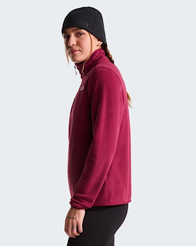 Womens Glacier 14 Zip Fleece TNF Burgundy Crush ALT2