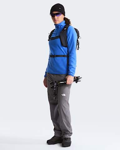 Glacierfleece met kwartrits voor dames TNF Active Blue ALT1